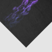 Papier Mousseline Fumée de dragon noir et violet (Détail)