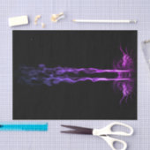 Papier Mousseline Fumée de dragon noir et violet (Artisanat)