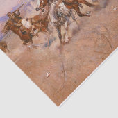 Papier Mousseline Fumée d'un. 45, 1908 par Charles Marion Russell (Détail)