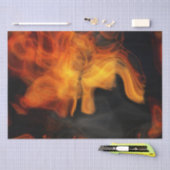 Papier Mousseline Fumée et flammes (Artisanat)