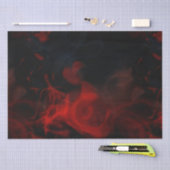 Papier Mousseline fumée rouge (Artisanat)