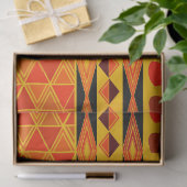 Papier Mousseline Fun African Tribal motif papier tissu (Cadeau)