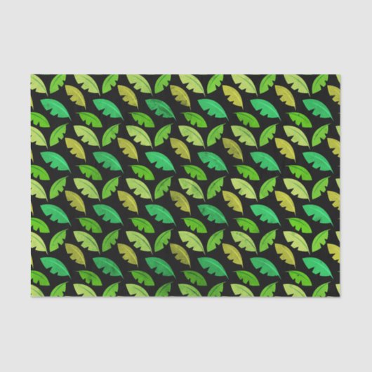 Papier Mousseline Fun Banana Leaf Tropical Anniversaire Motif (Recto)