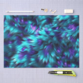 Papier Mousseline Fun Bleu et Purple fausse texture de fourrure mons (Artisanat)