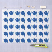 Papier Mousseline Fun Blue Fish (Artisanat)