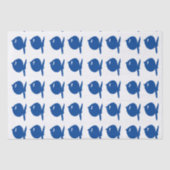 Papier Mousseline Fun Blue Fish (Recto)