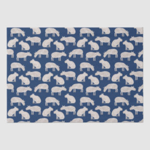 Papier Mousseline Fun Capybara