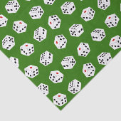Papier Mousseline Fun Casino dice motif papier tissu partie (Détail)