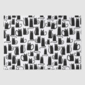 Papier Mousseline Fun Chat Noir (Recto)