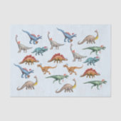 Papier Mousseline Fun Christmas Holiday Dinosaur Aquarelle motif (Recto)