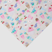 Papier Mousseline Fun Cupcake Sweets Motif de fête d'anniversaire (Détail)
