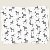 Papier Mousseline Fun Donkey Motif