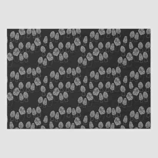 Papier Mousseline Fun Fungi Morel Champignons Cadeau Motif (Recto)