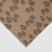 Papier Mousseline Fun Fungi Morel Champignons Cadeau Motif (Détail)