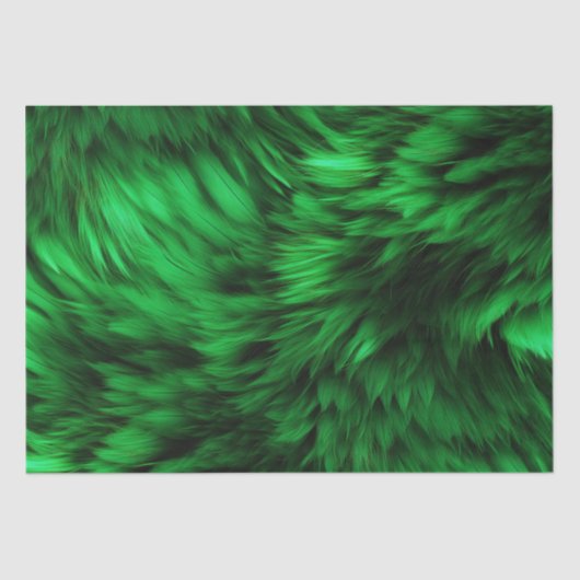 Papier Mousseline Fun Green faux monstre texture fourrure (Recto)