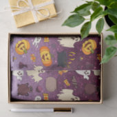 Papier Mousseline Fun Halloween Gold Parties scintillant Fantômes Pu (Cadeau)