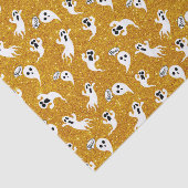 Papier Mousseline Fun Halloween Gold Parties scintillant Ghosts (Détail)