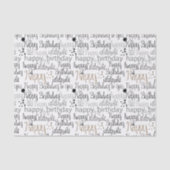 Papier Mousseline Fun Happy Balloons Birthday (Recto)