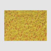 Papier Mousseline Fun Jaune Poussins de Pâques Motif brillant (Recto)