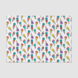 Papier Mousseline Fun Melty Summer Goth Crâne Crème glacée bijou bla