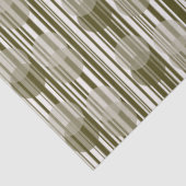 Papier Mousseline Fun Olive Green Party Tinsel et Motif Confetti (Détail)