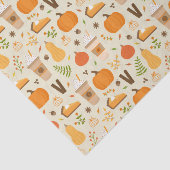 Papier Mousseline Fun Orange Fall Motif (Détail)