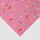 Papier Mousseline Fun Pink Candy Sprinkles Pattern (Détail)