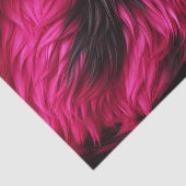 Papier Mousseline Fun Pink et Black faux monstre texture fourrure (Détail)