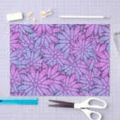 Papier Mousseline Fun Purple Flowers (Artisanat)