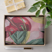 Papier Mousseline Fun Retro 'Cherry Pop' Rose (Cadeau)