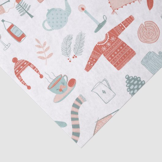 Papier Mousseline Fun Retro Noël (Détail)