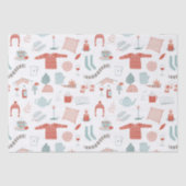 Papier Mousseline Fun Retro Noël (Recto)