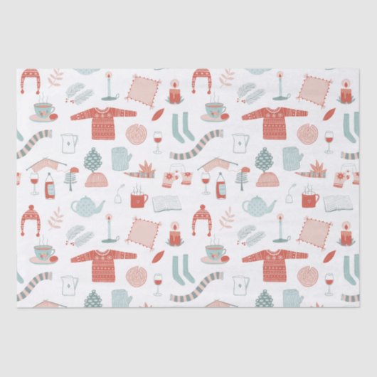 Papier Mousseline Fun Retro Noël (Recto)