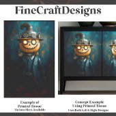 Papier Mousseline Fun Steampunk Halloween Homme Citrouille E9L Décou