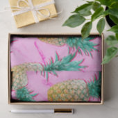 Papier Mousseline Fun Tropical Ananas & Pink Marble Chic Party (Cadeau)