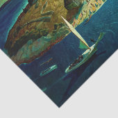 Papier Mousseline Funérailles de l'île par Newell Convers Wyeth (Détail)