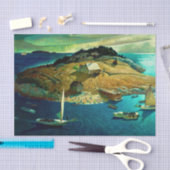 Papier Mousseline Funérailles de l'île par Newell Convers Wyeth (Artisanat)