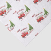 Papier Mousseline Funky Camion Rouge Papier toilette de Noël (Détail)