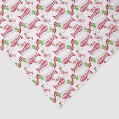 Papier Mousseline Funky Christmas Fishing Merry Fishmas ♫ (Détail)