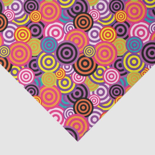 PAPIER MOUSSELINE FUNKY CIRCLES MOTIF (Détail)