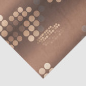 Papier Mousseline Funky Mocha Latte Bokeh Dots (Détail)