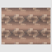 Papier Mousseline Funky Mocha Latte Bokeh Points (Recto)