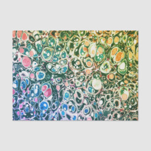 Papier Mousseline Funky moderne Abstrait en marbre coloré Motif