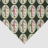 Papier Mousseline Funky Rainbow Trout Bum Fishing (Détail)