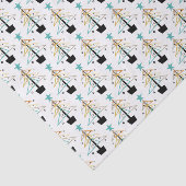 Papier Mousseline Funky Retro Arbre de Noël Mid Century (Détail)