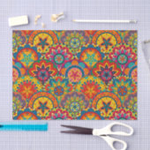 Papier Mousseline Funky Retro couleur Motif Mandala (Artisanat)