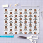 Papier Mousseline Funky Tortoise Chilling Monogramme (Artisanat)