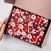 Papier Mousseline Funny Christmas Modern Whimsical Père Noël Collage