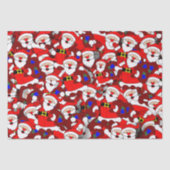 Papier Mousseline Funny Christmas Modern Whimsical Père Noël Collage (Recto)