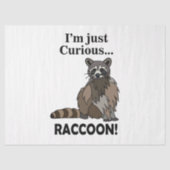 Papier Mousseline Funny Curious Raccoon (Recto)